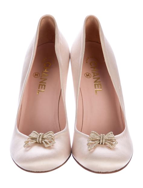 chanel satin shoes|Chanel pumps and shoes.